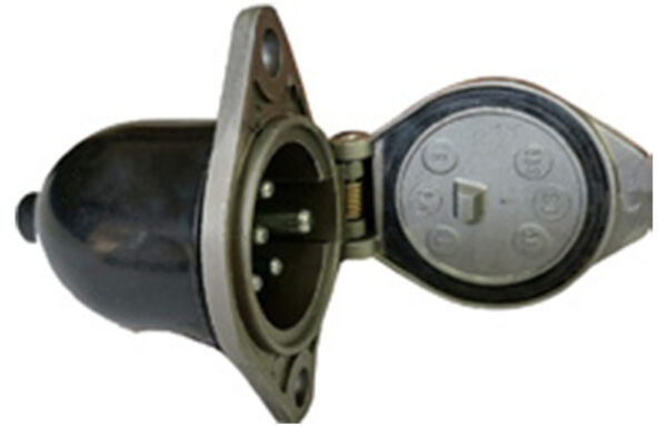 6204512 TOMADA FEMEA REDONDA 7 POLOS (ALUM.)