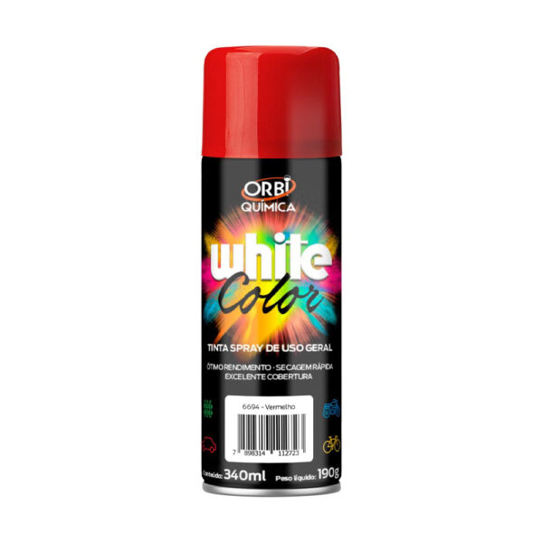17436 ORBISPRAY TINTA SPRAY VERMELHO 340ML/190G