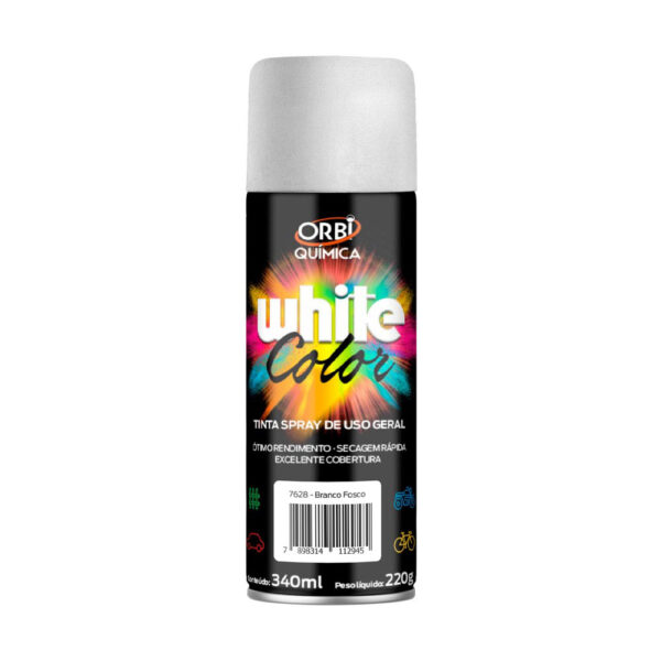 17441 ORBISPRAY TINTA SPRAY BRANCO FOSCO 340ML/190G