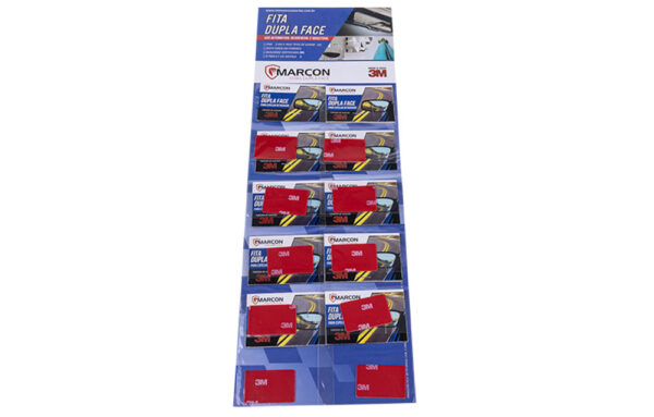57032 CARTELA DUPLA FACE ESPELHO RETROVISOR - 447X150X3