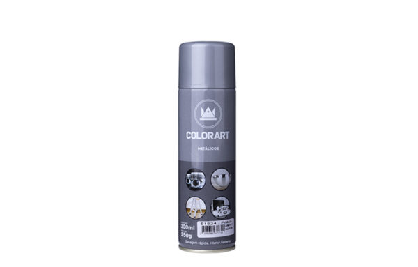 57094 TINTA SPRAY PRATA METALICO 300ML (61534)