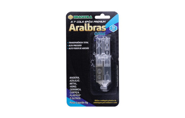 57155 ARALBRAS TRANSPARENTE SERINGA 6G (5MIN)
